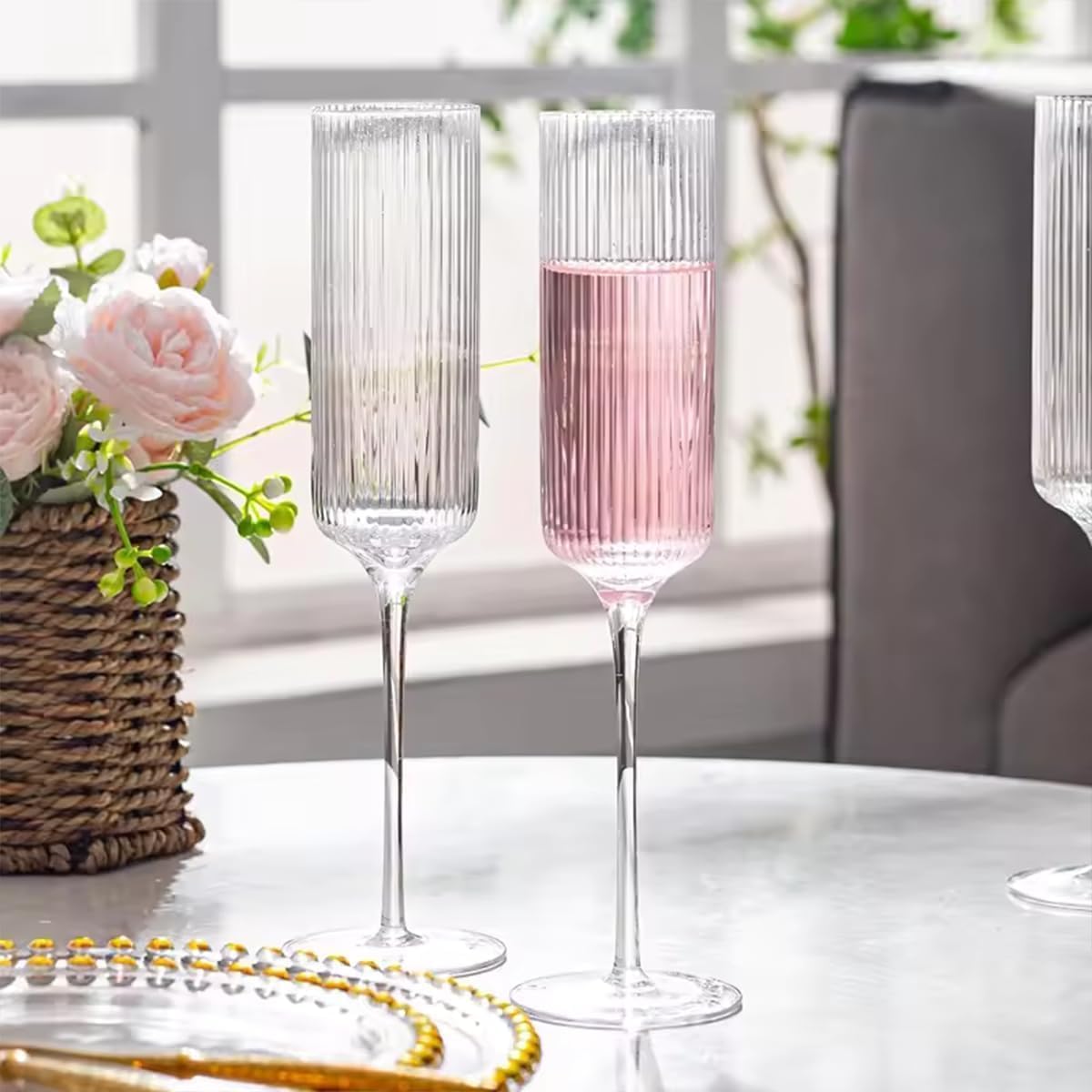 Champagne Wine Glasses – 210 ml (Set of 4)