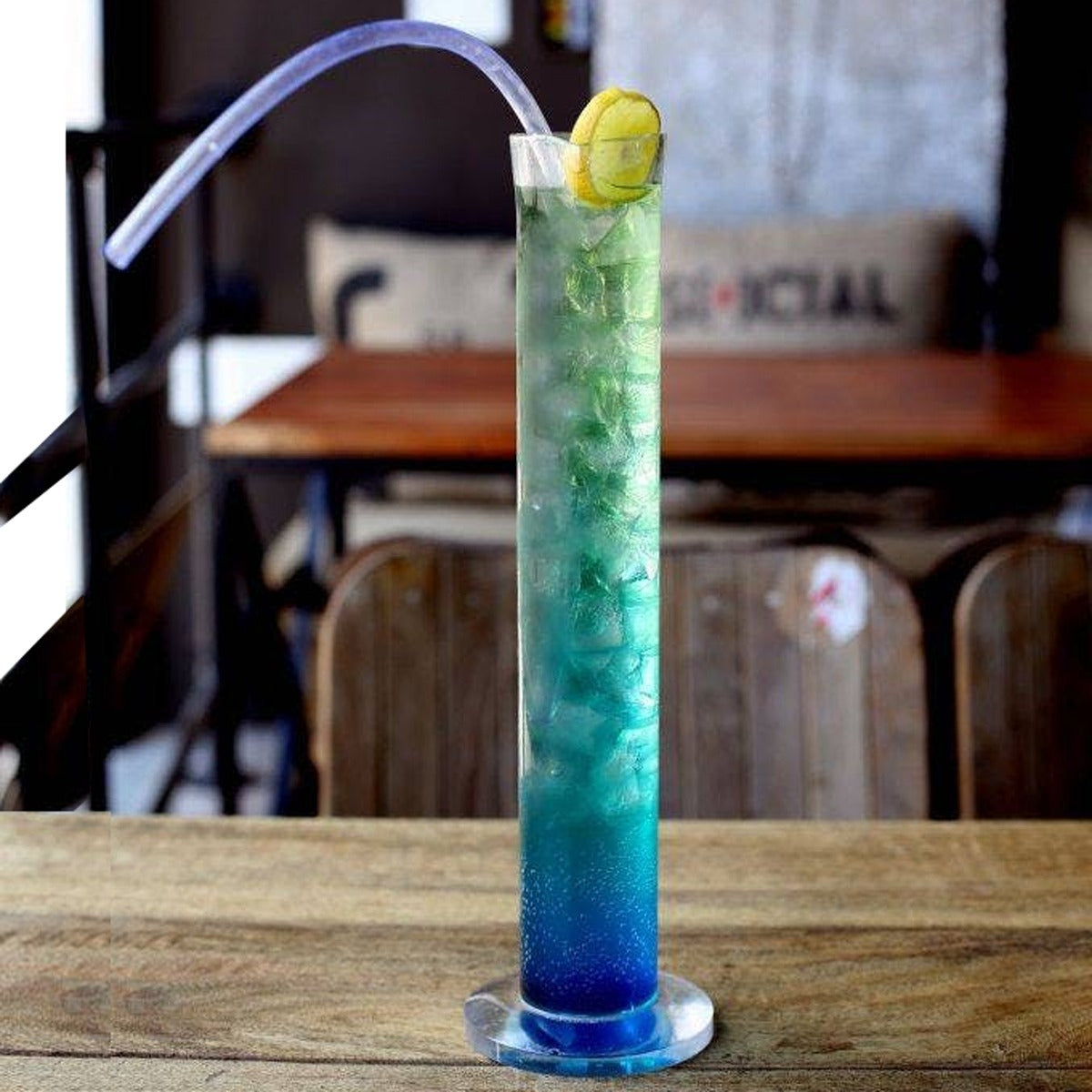 LIIT Glass with Reusable Straw 1000ml (1piece)