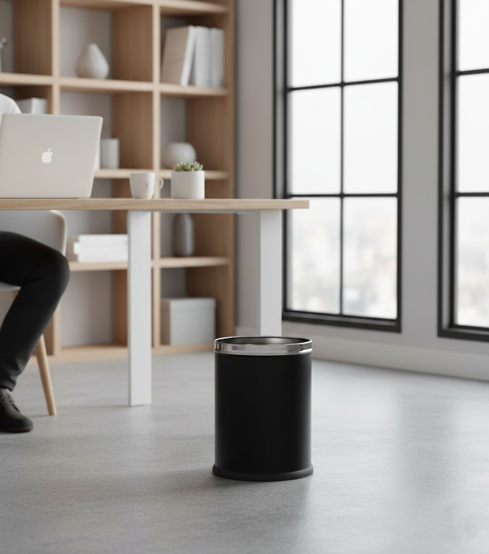 Premium Black Dustbin