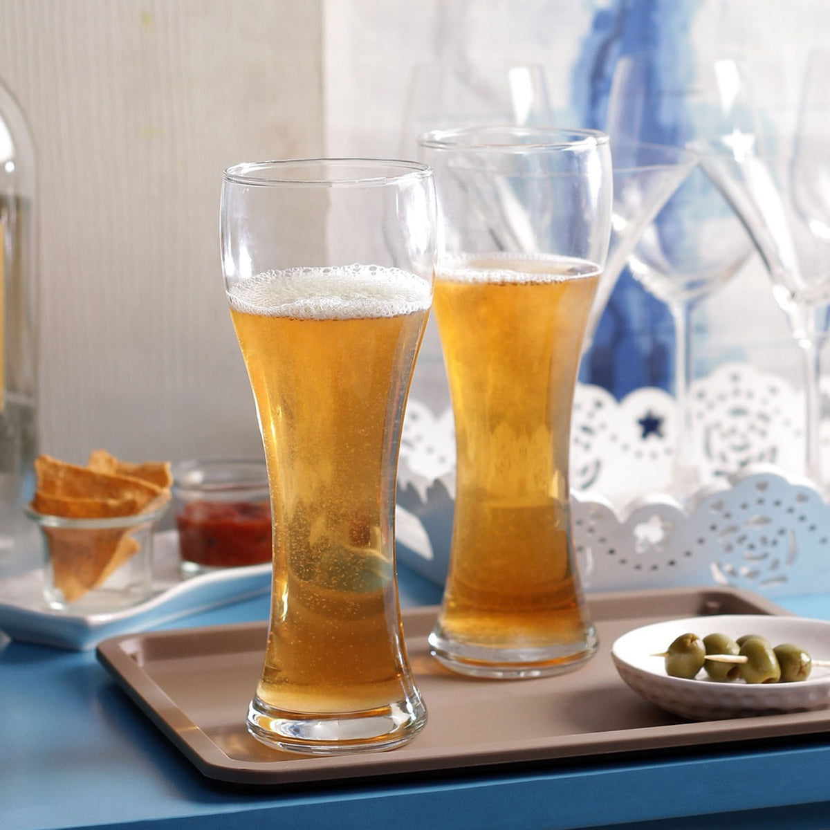 Curvy Beer Glass set of 6