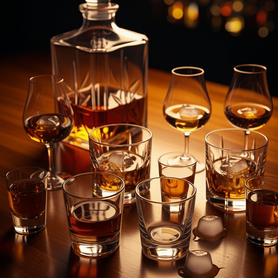 Whiskey & Shot Glasses