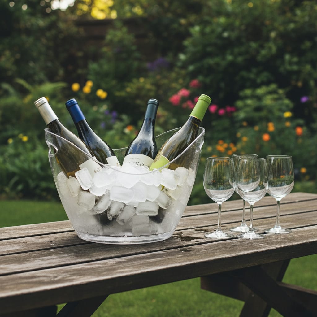 Clear Acrylic Ice Bucket for Beers (9.5 x 14 inch)