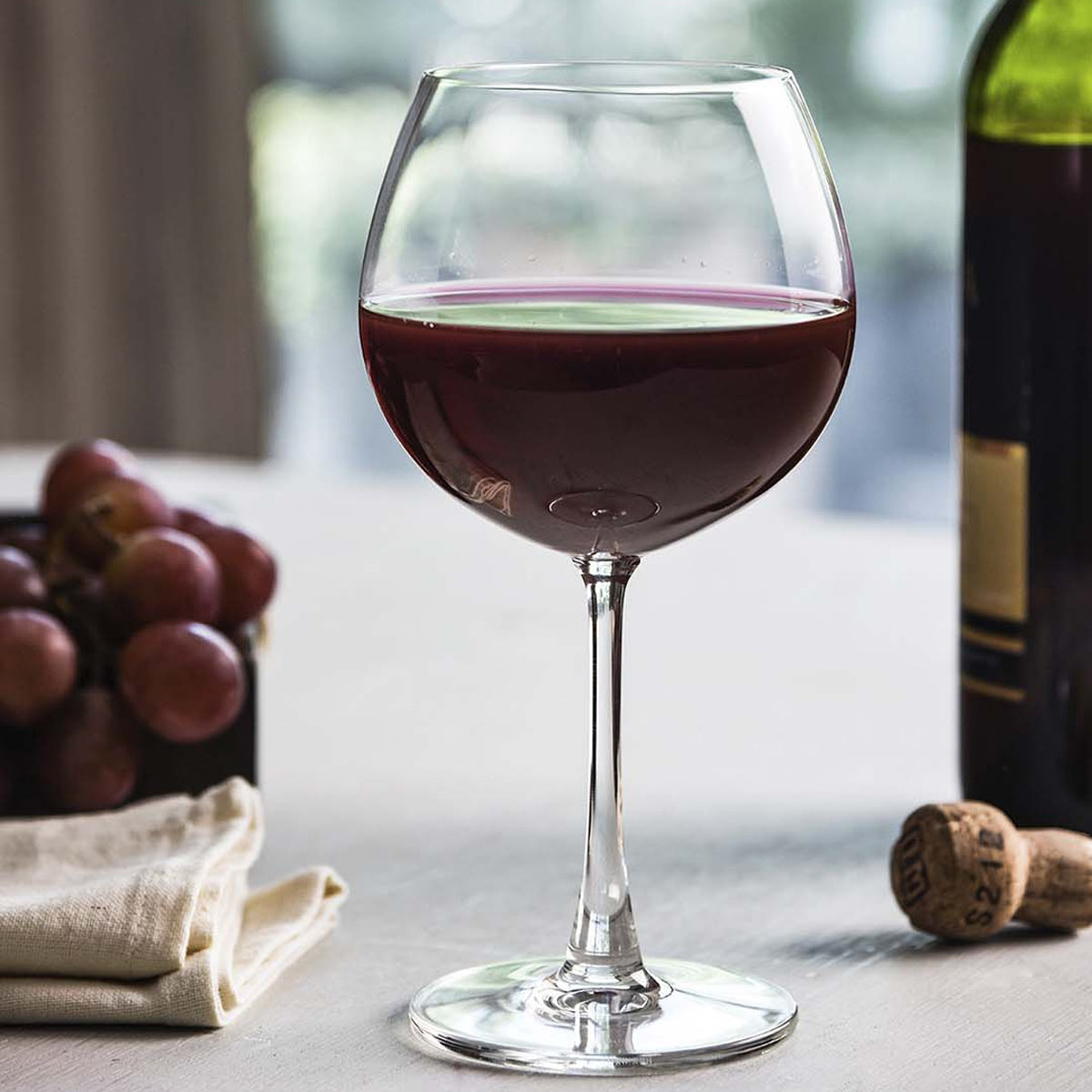 Burgundy Wine Glass set of 6,650ml