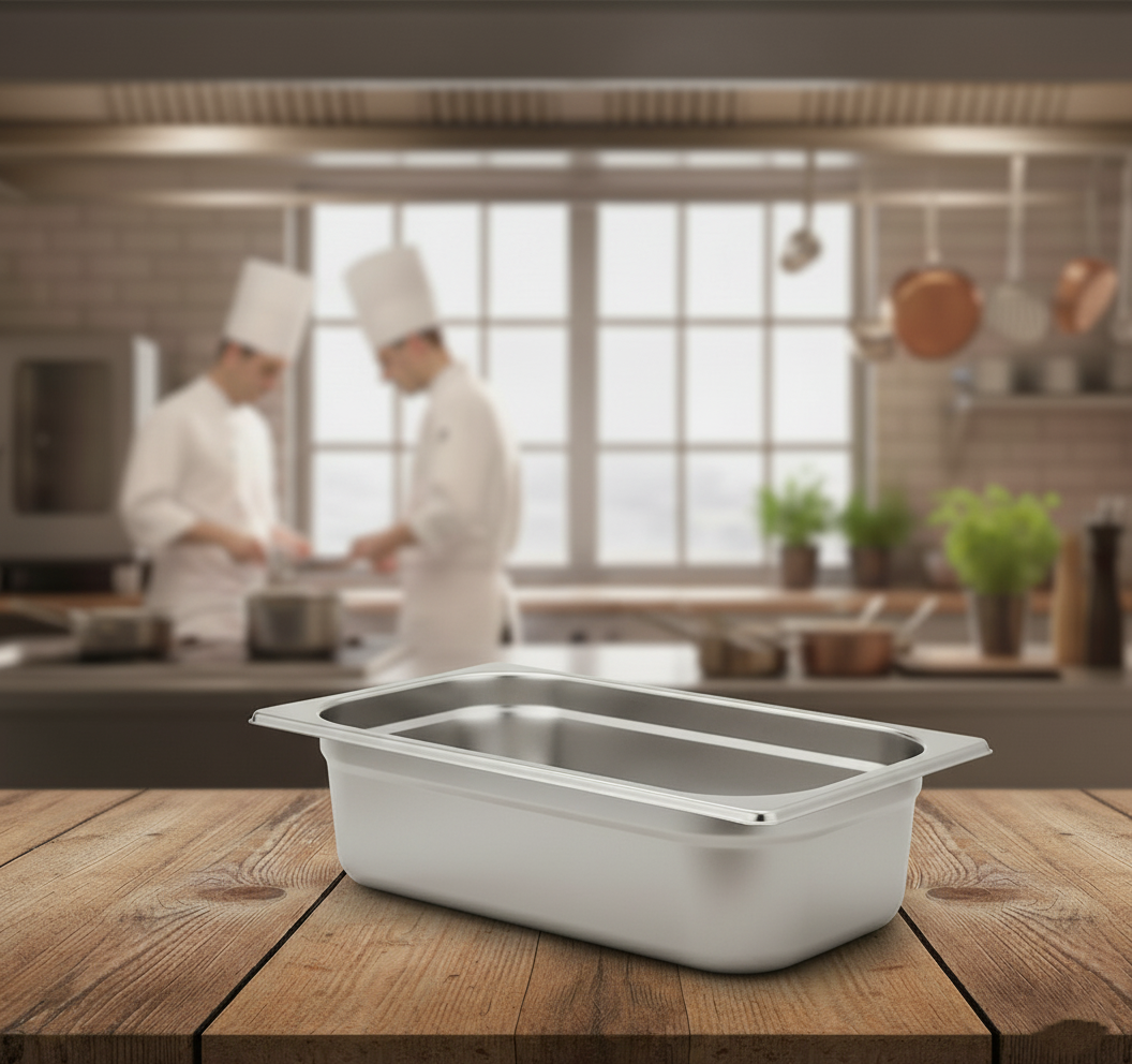 Gastronorm Pan (GN Pan)with Lid – 100mm Depth (1/3 Size) |