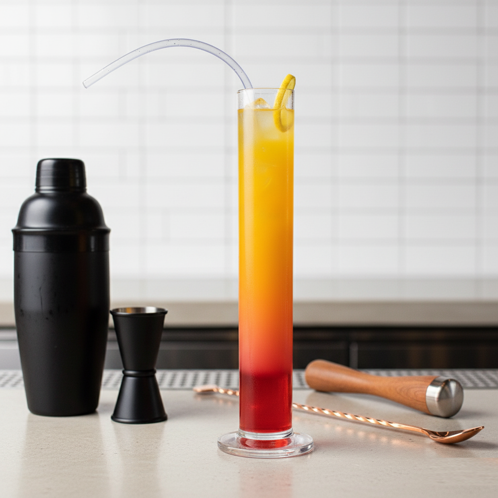 LIIT Glass with Reusable Straw 1000ml (1piece)