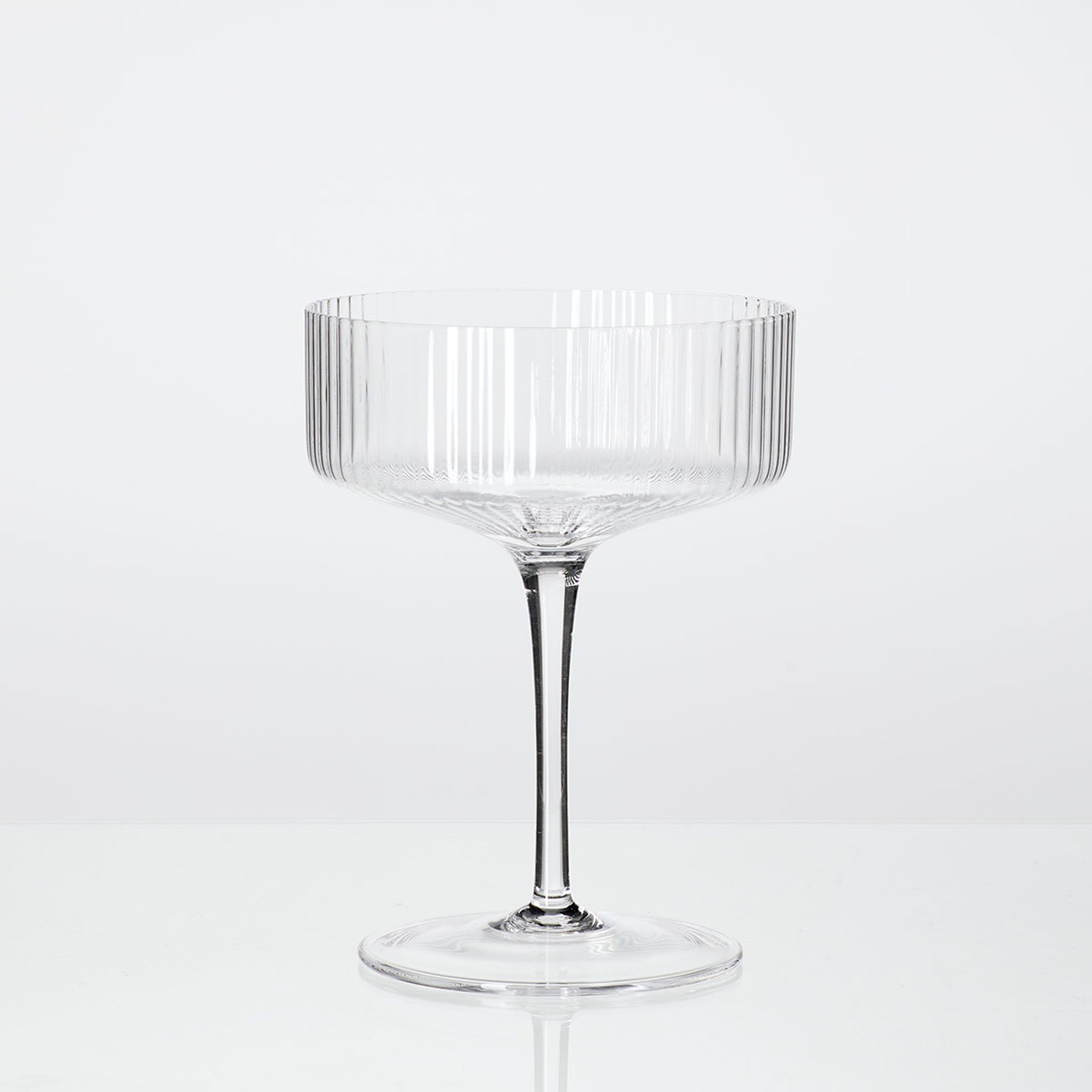Ribbed Martini Glass (set of 4) ,230 ml