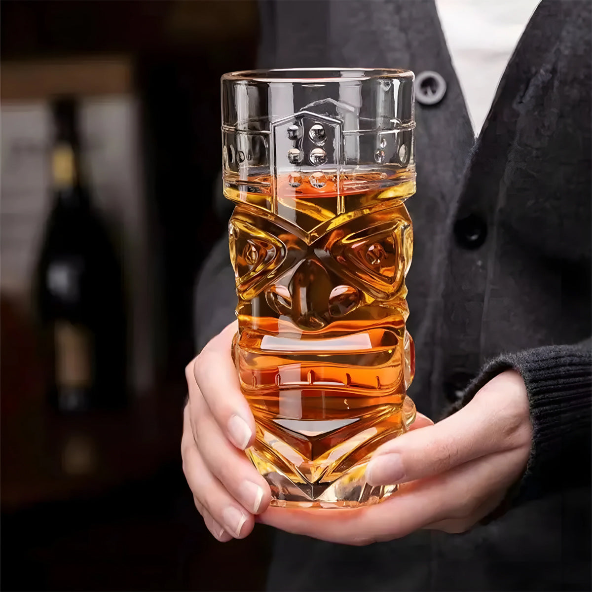 Tiki Face Highball Glasses set of 6