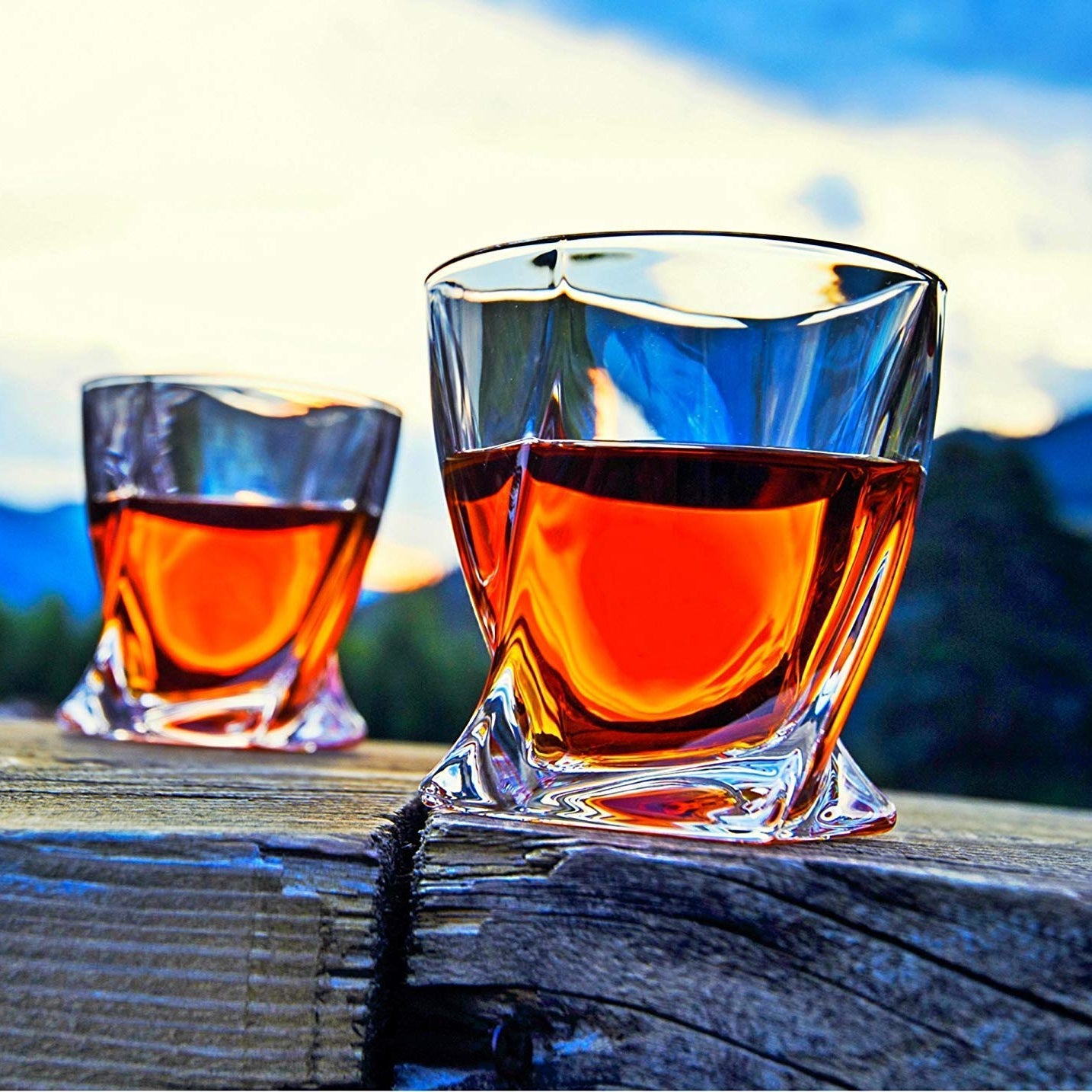 Twist Whiskey Glasses set of 6