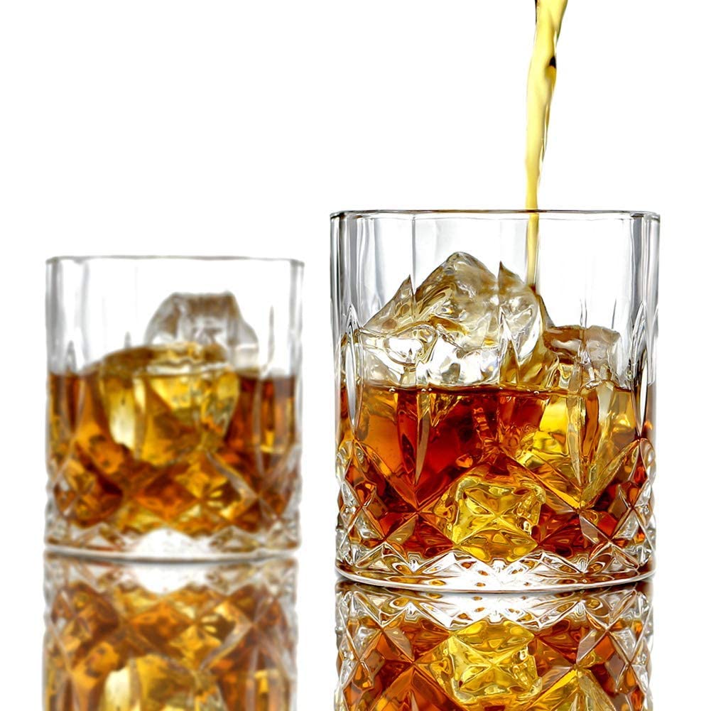 Luxury Diamond-Cut Whiskey set of 6