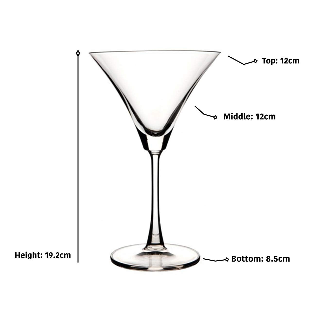 Martini Cocktail Glass set of 6