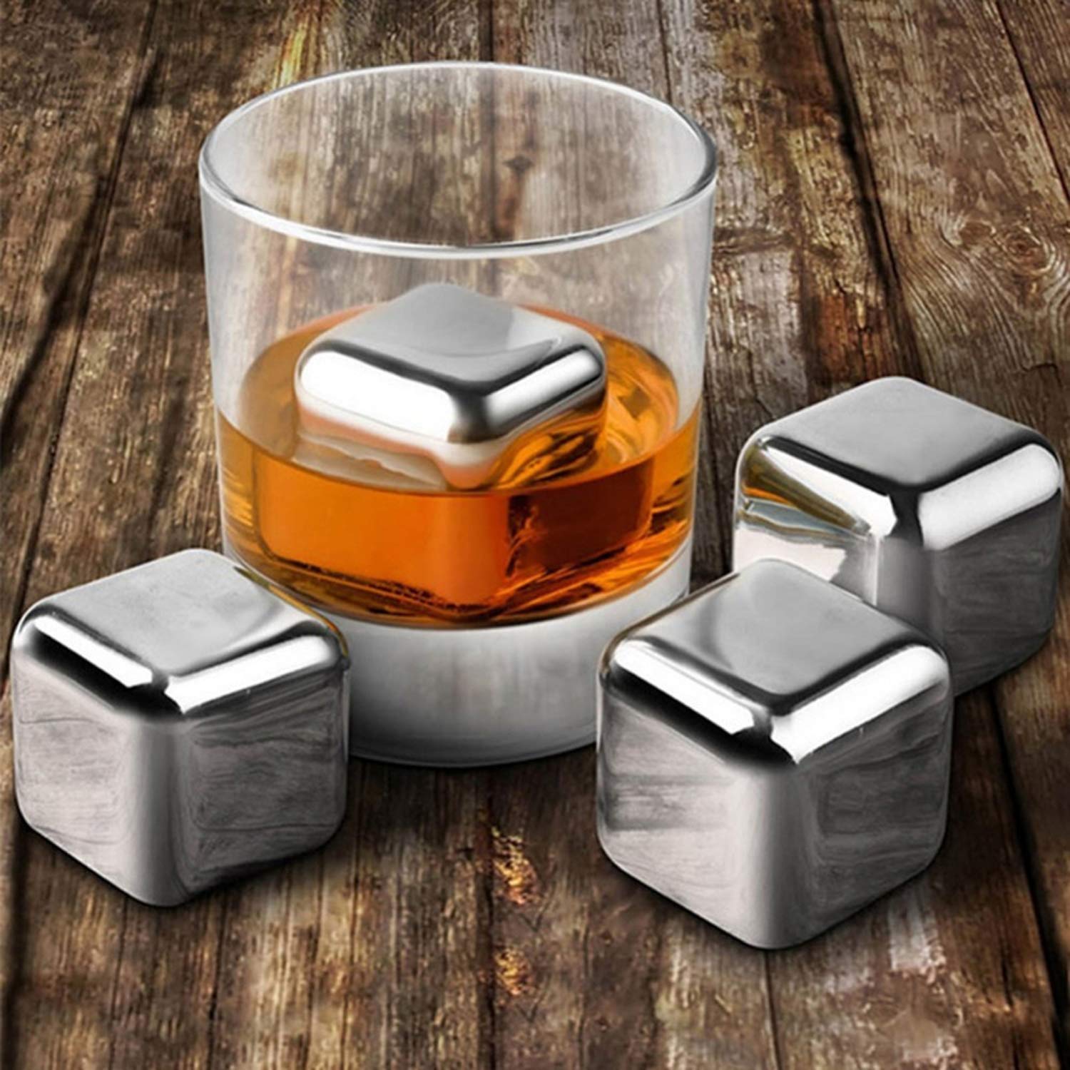 Stainless Steel Ice Cubes Set of 4 pieces