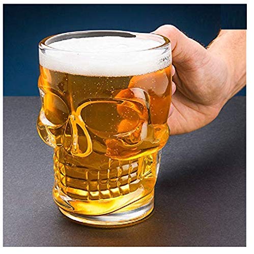 Skull Beer Mug Glass set of 6