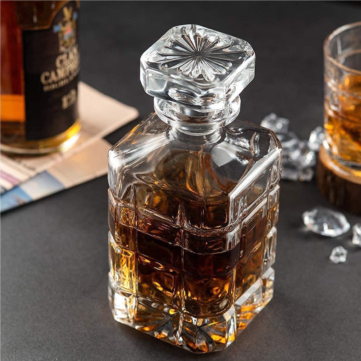 Premium Crystal Whiskey Decanter