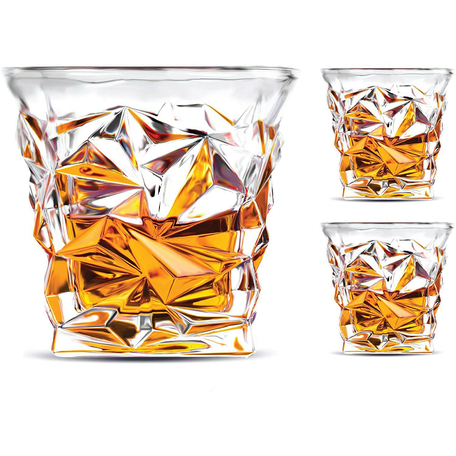 Premium Crystal Whiskey Glasses set of 6
