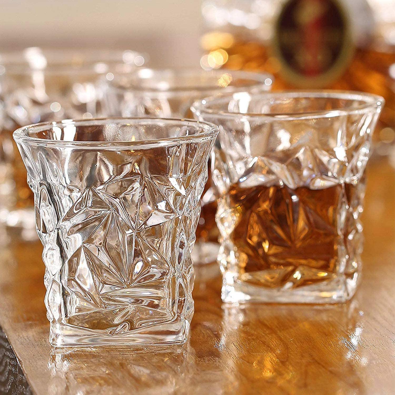 Premium Crystal Whiskey Glasses set of 6